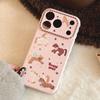 Cute Pink Pony Phone Case for IPhone 16, IPhone 17 Pro Max, and IPhone 14 with A Chain
