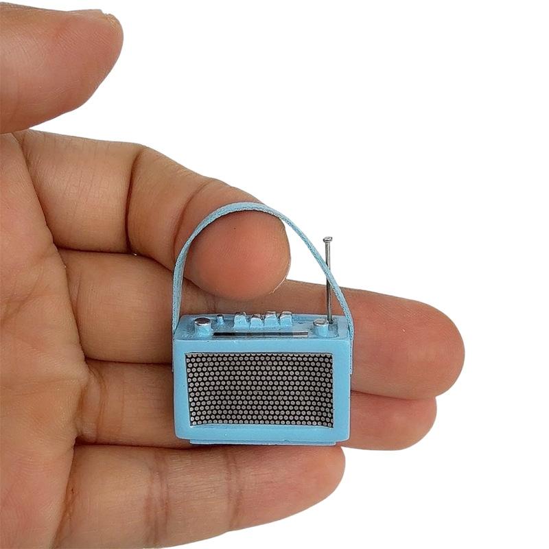 

1/12 Кукольный домик Винтажная Мини Портативная Модель Радио Декор Аксессуары для Кукольного Дома Украшение Домашней Сцены Игрушки Подарки для Детей