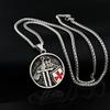 Vintage Knight Pendant Necklace Titanium Steel Amulet Jewelry Neck Jewelry Punk Chain Necklace Suitable for Men Present
