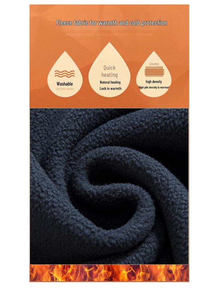 Herren Doppelseitige Norwegische Sherpa Fleecejacke: Business Casual, Outdoor, Warm, Mit Samt gefüttert und dick für Herbst/Winter.