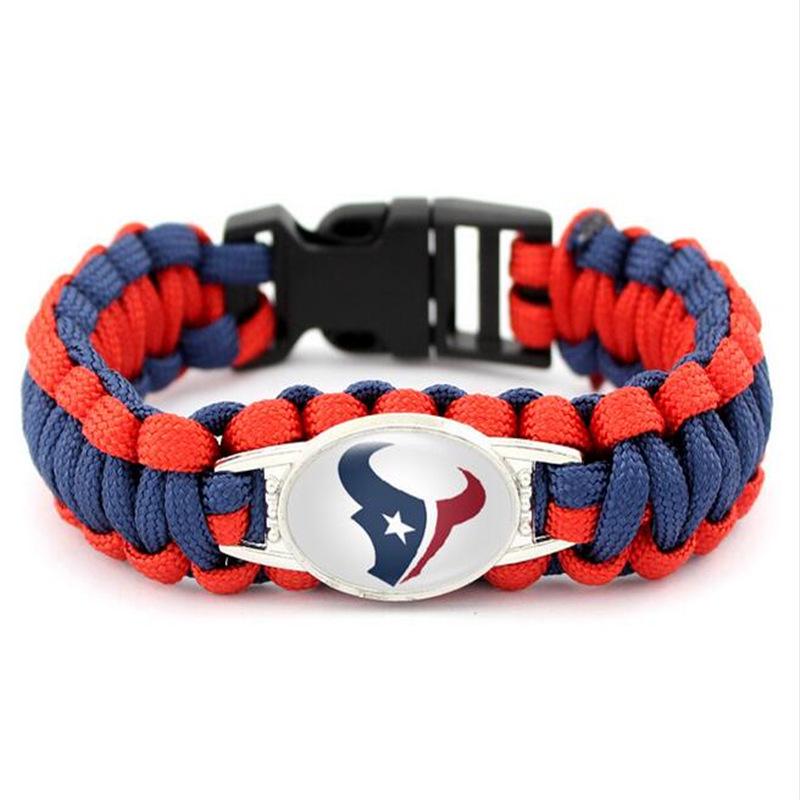 Handgeflochtenes NFL Paracord-Armband für Herren - 32 Teamoptionen für europäische & amerikanische Sportler
