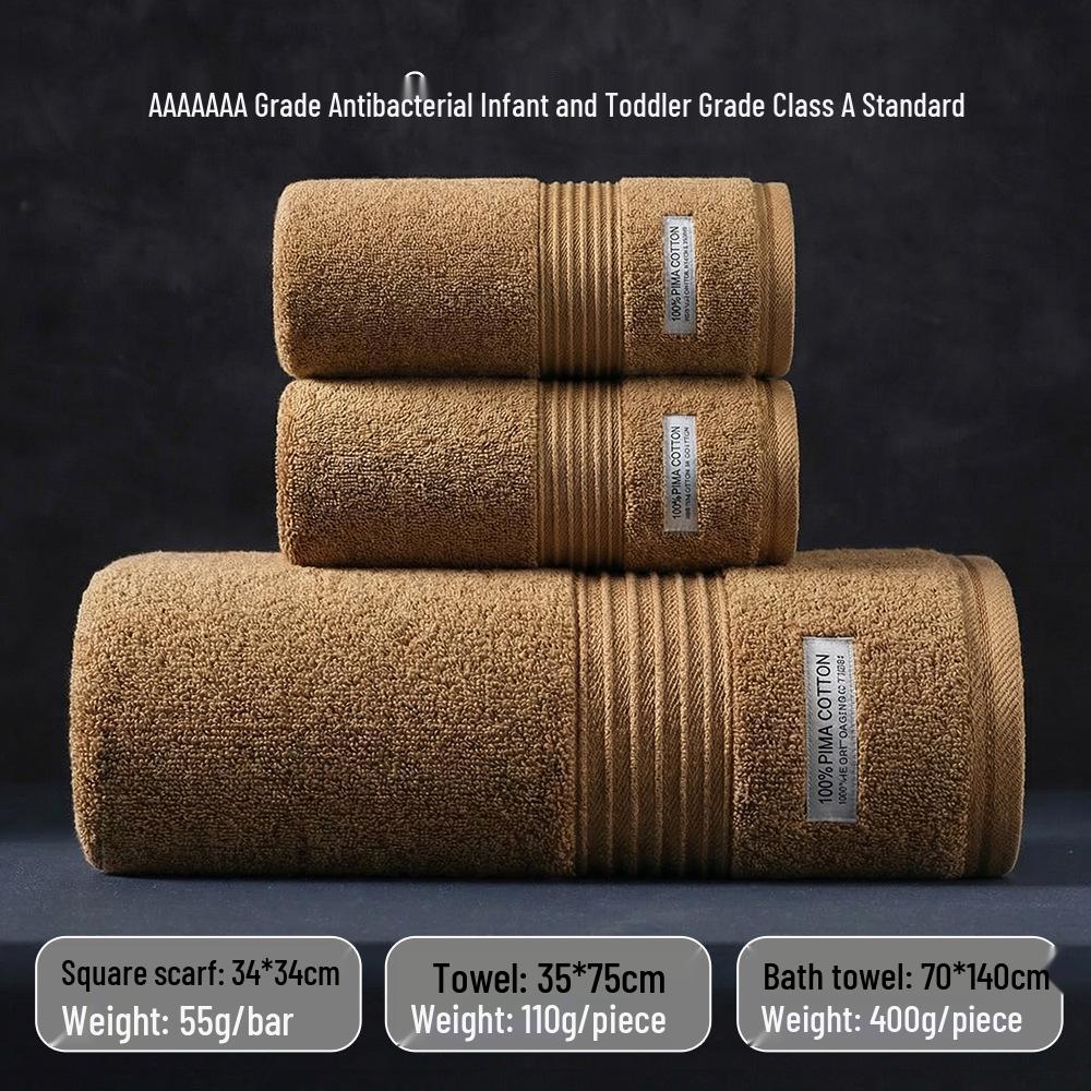 7A Antibakteriální osuška z čisté bavlny - Nový styl, Savá, Nepouští vlákna, Pro mytí obličeje a koupání dospělých