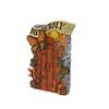 Wall Decorative Gate - Colorful Resin Leprechaun Garden Decorative Gate - Decorative Tree Stump Decoration Decorative House For Outdoor Patio Garden