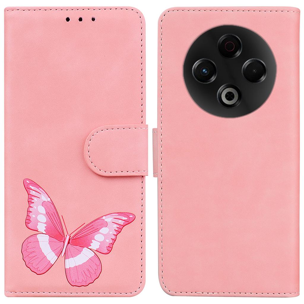 For TECNO Spark 30 4G Stand Case PU Leather Phone Cover Butterfly Printed