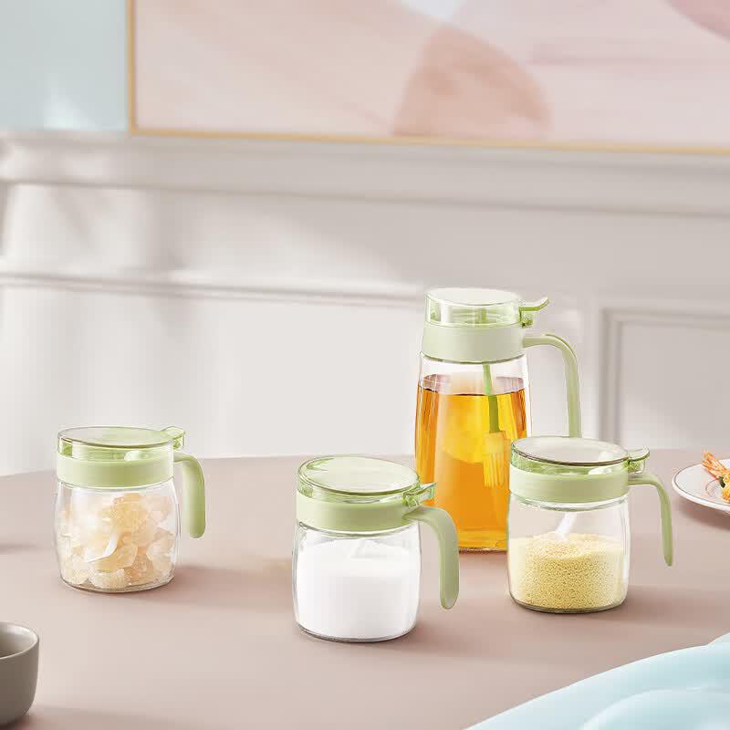 Crystal Series 4-Piece Kitchen Seasoning Jar Set