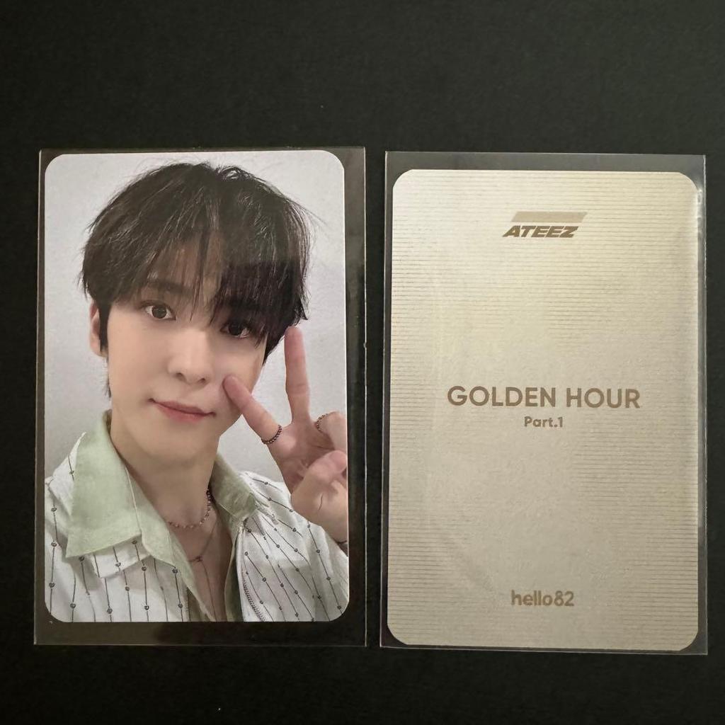 [USED] ATEEZ Hello82 Los Angeles Fan Signing Event Bonus Photocard Yunho