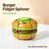 Smooth Rotating Burger Fidget Ball Mechanical Gyro Rotating Gyro Toy Hand Spinner Toy  Desktop Play
