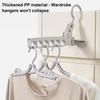 Clothes Drying Rack Foldable Space Saving Hanger with 6-Hole Design Portable Travel Outdoor Jacket Drying Rack