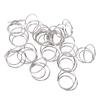 50Pcs Place Card Holder Round Shape   Table Number Name Card Display Stand Metal Photo Clamp for Wedding