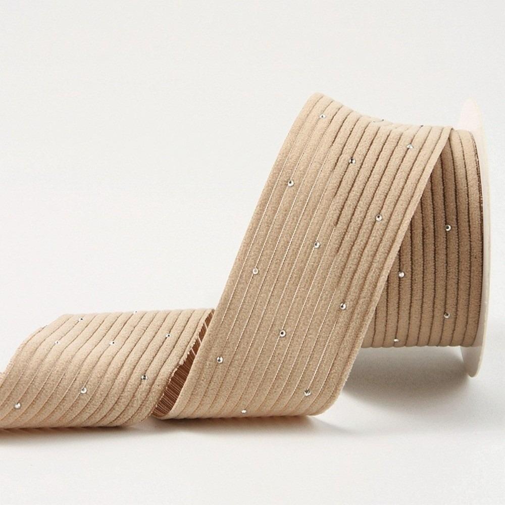 Handmade Crafts Cothing Materials DIY Gifts Packaging Ribbon New Sliver Dots Corduroy Ribbons