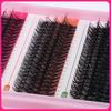 Premium DIY Mixed Cluster False Eyelash Set - 547 Dense, Curled Segments for a Customized Look
