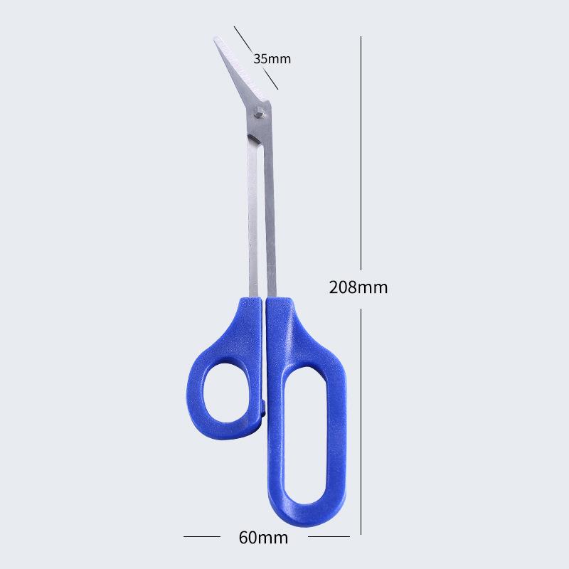8.3-Inch Stainless Steel Beauty Scissors: Large Foot Callus Remover, Bandage Gauze Scissors, Long & Bent Nose, Household Crane Beak Design