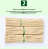 Bamboo Skewers for Marshmallow & Tanghulu: 4.0mm Thickness In Various Lengths (20-45cm) – Ideal for Handicrafts and Squid.