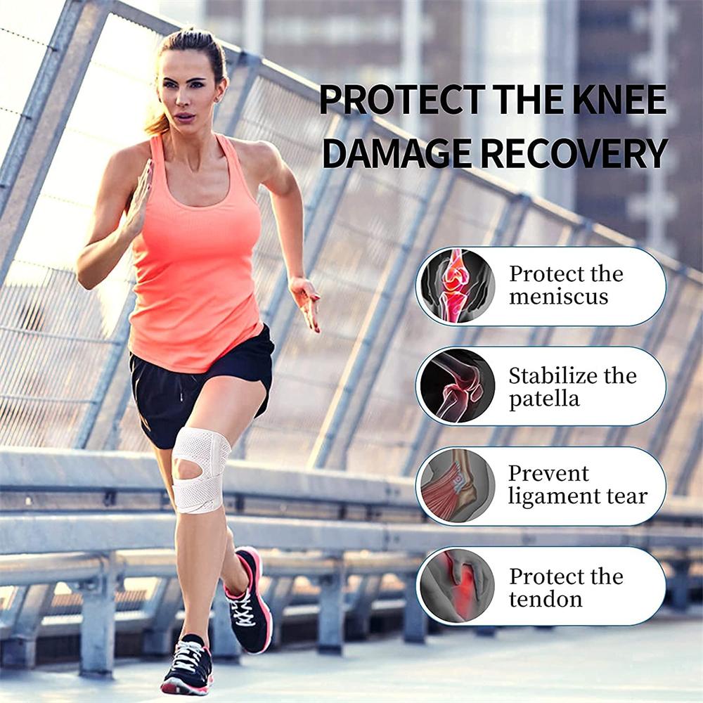 Breathable Adjustable Knee Brace With Side Stabilizers For Meniscus Tear ACL MCL Arthritis Joint Pain Relief Support