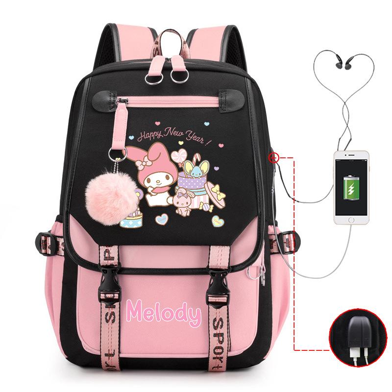 Cartoon Pink Rabbit Children'S School Bag Elementary School Girls Large Capacity Japanese Girls Backpack