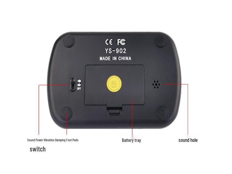 Yisheng YS-902 Chess Timer: For Chinese, Go, and International Chess. Referee Functionality with Optional Sound.