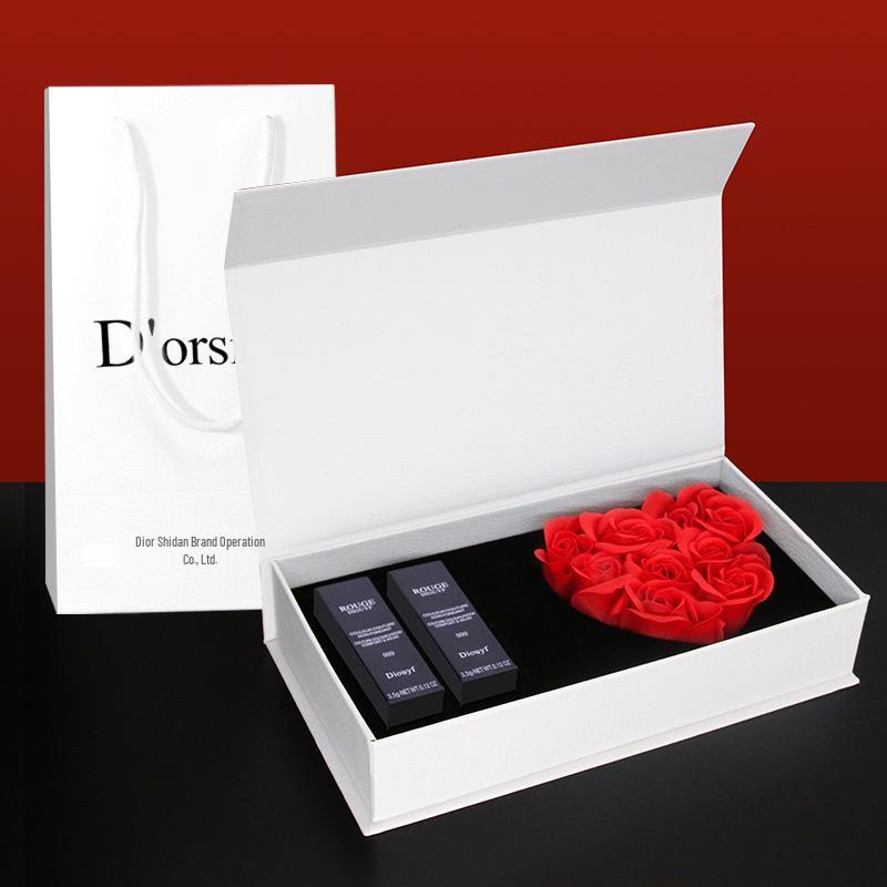 Shidan D'orsitan999 Velvet Matte Feuchtigkeitsspendender Lippenstift - Valentinstag-Edition, Farbton 520760