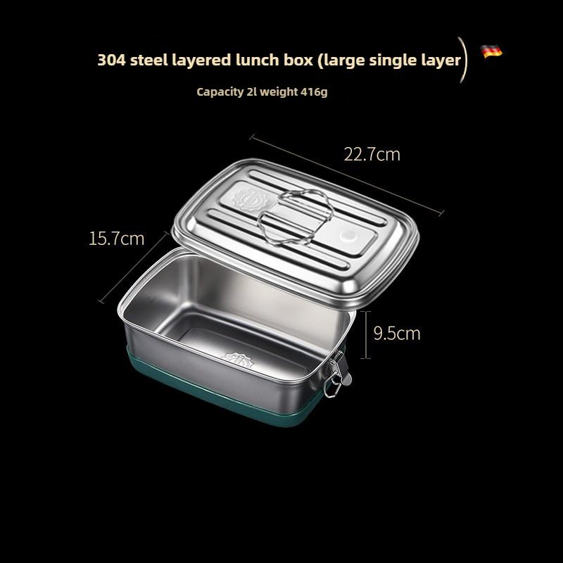 Lancheira térmica selada de aço inoxidável 304, dupla camada, recipiente portátil para armazenamento de alimentos frescos, tigela de aquecimento