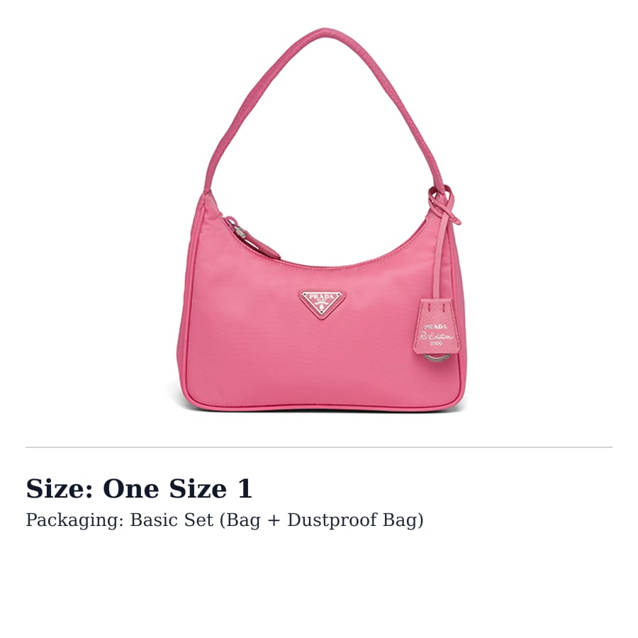 PRADA Nylon Shoulder Bag, Handbag, Shoulder Bag Mini Women's Autumn Begonia Pink Dark Pink 1NE515-2DH0-F0638