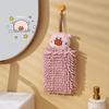 Cartoon Chenille Hand Towels, Hanging Cute Animal Hand Towels, Household Children's Kitchen Hand Towels