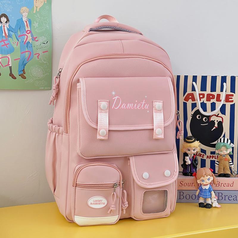 

Новый школьный рюкзак для девочек, серия «День рождения для средней школы», Ins, универсальный школьный рюкзак для старшей школы, повседневный рюкзак большой вместимости для поездок на работу .