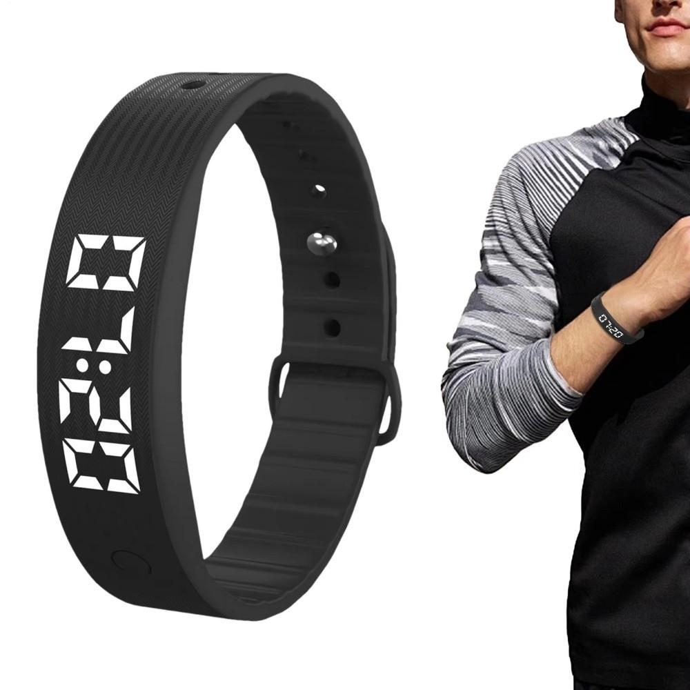 Vibration Alarm Smart Bracelet LED Digital Sports Wristband Portable Smart Band  for Students