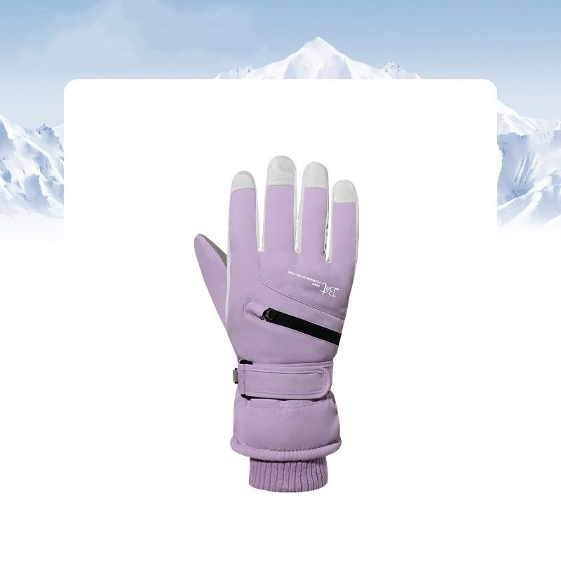 Winter Women Cold Proof Winter Ski Gloves Outdoor Padded Warm Electric Car Riding Gloves Non-slip Waterproof Touch Screen Gloves