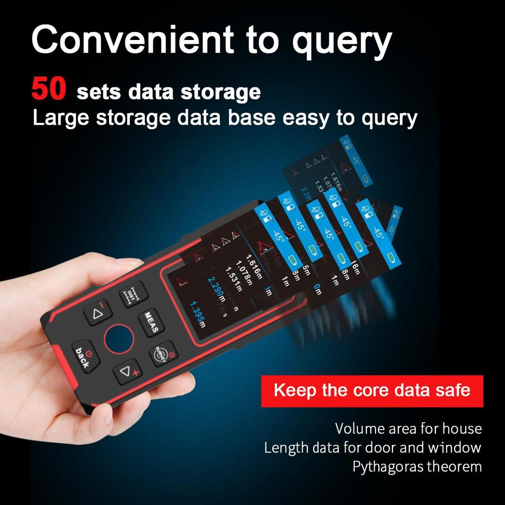 NOYAFA NF-518S Metal Detector Wall Scanner Digital Laser Rangefinder Wood AC Live Wires Copper Metal Tester