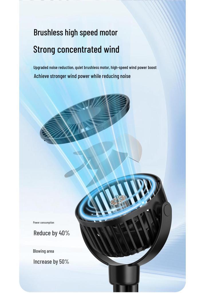 Multifunctional Octopus Stroller Fan: Silent, Timed, Detachable, Tripod, Portable Outdoor Fan