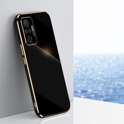Xiaomi Redmi Note 10 Pro Kılıf Lüks Kare Kaplama Redmi Note 10Promax Telefon Kılıfı Darbeye Dayanıklı Silikon Arka Kapak Fundas