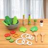 Children Kitchen Wooden Playset Toys,Kitchen Utensils Set Delicious Vegetabl set