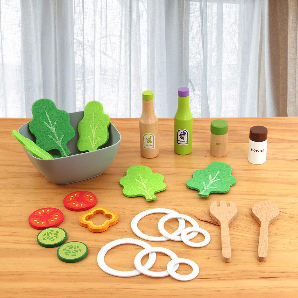 Children Kitchen Wooden Playset Toys,Kitchen Utensils Set Delicious Vegetabl set