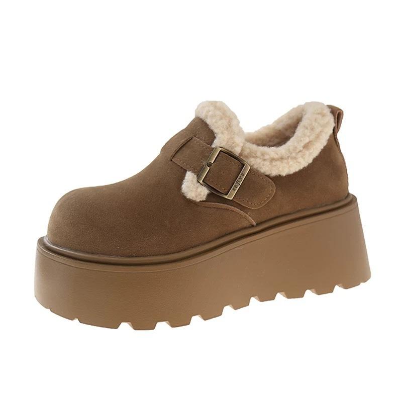 Fashion 2025 Fashion High Quality Women Snow Boots Fluffy Plush Faux Fur Soft Cotton Shoes Winter Indoor Comfortable Home Women's Boots