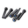 6 Pcs Acoustic Guitar Bridge Pins with Abalone Dot Guitar Replacement Part Various Style Bridge Pins Use for Folk Guitar