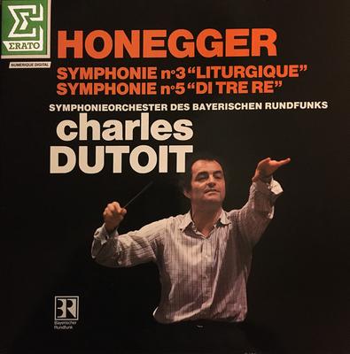 LP Record CHARLES DUTOIT, SYMPHONIE-ORCHESTER - Honegger Symphonie N 3 "liturgique" NUM75117 ERATO 1984 France Classical Used