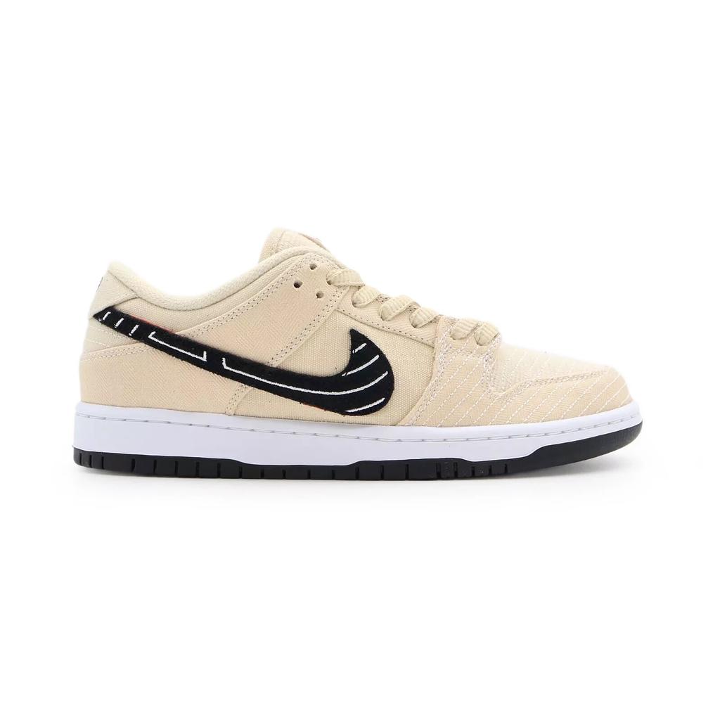 FD2627-200 Albino & Preto Nike SB Dunk Low Pro Pearl White Fossil Sail (Men's)