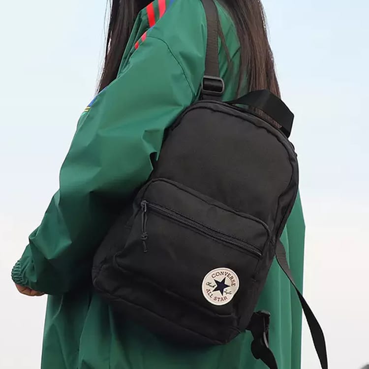 Converse Polyester Travel Bag Backpack Unisex Black 10020538-A01