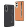 For Samsung Galaxy S25 Edge Case with Stylus Skin Touch PU+TPU+PC Phone Back Cover