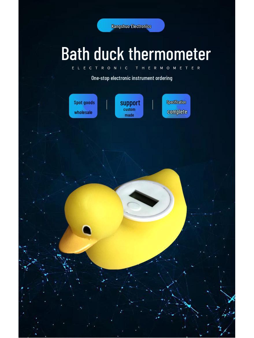 

In-Stock Baby Bath Thermometer - Cartoon Yellow Duck Water Temperature Gauge Little Duck Temperature Display