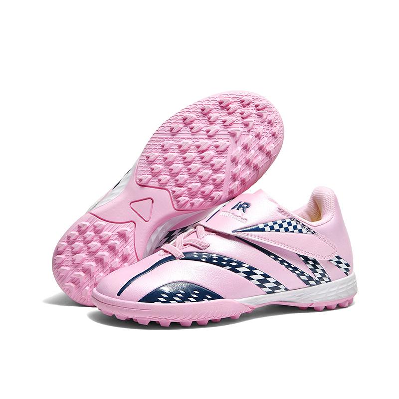 New children's football shoes, young students non-slip breathable game mesh surface Velcro sneakers