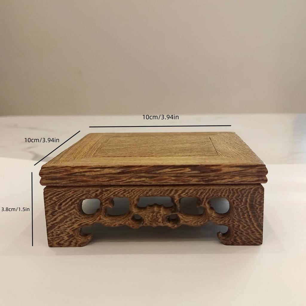 Solid Wood Anime Action Figure Display Base Bracket, Doll Building Blocks Display Stand, Display Stand For Water Cup, Tea Cup