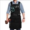 Durable Thickened Canvas Apron: Fashionable European and American Style for Carpenters, Electricians, and Gardeners