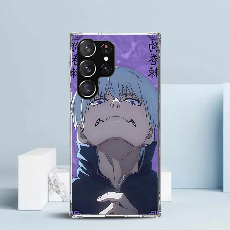 Kaisen J-Jujutsu Inumaki Toge Pouzdro na telefon Pro Samsung Galaxy S24 S25 Edge S26 Ultra S22 S23 Plus S21 + S20 FE Měkký zadní kryt z TPU