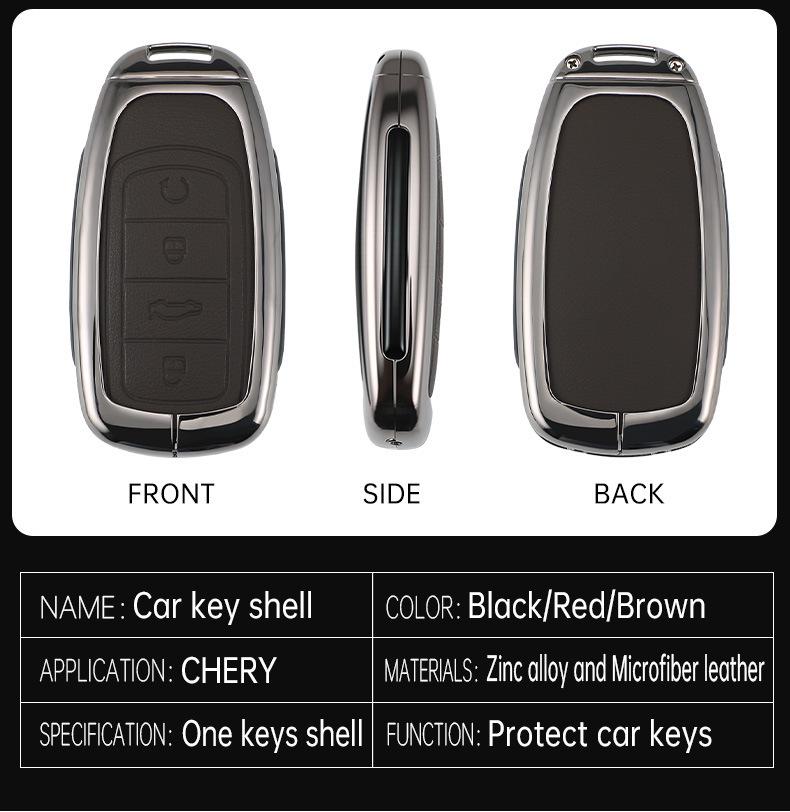 Compatible Protective Key Case for Chery Tiggo 8 Plus, Tiggo 9, Arrizo 5, and Tiggo 7 (2024 Models)