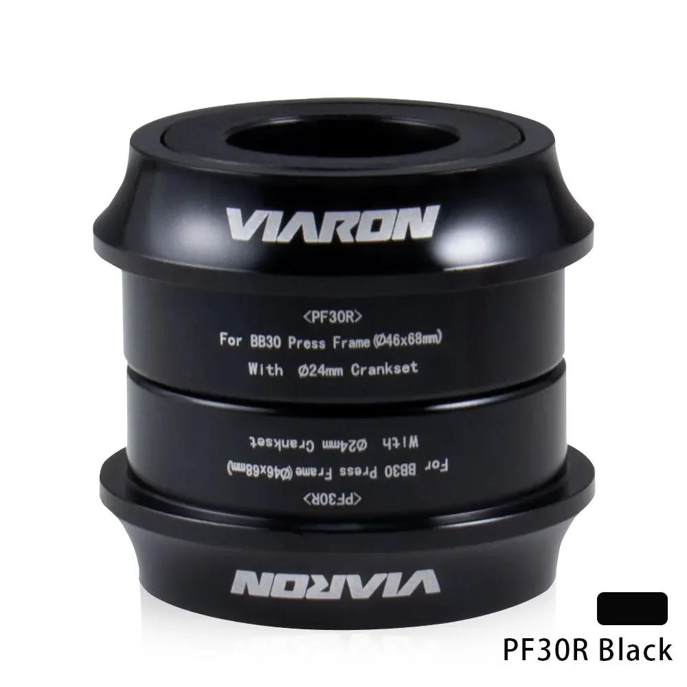 BB30 to 24mm Bottom Bracket Adapter for Shimano Hollowtech II Crank Mountain Road Bike PF30 BB30 Converter PF30R Black