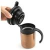 CB Japan QAHWA Coffee Insulated Pot, 600ml, Copper Gold, with Teflon-Coated Interior