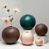 Nordic Spherical Ceramic Vase Creative Home Decoration Flower Arrangement Ornaments Round Ceramic Vase Living Room Ornaments
