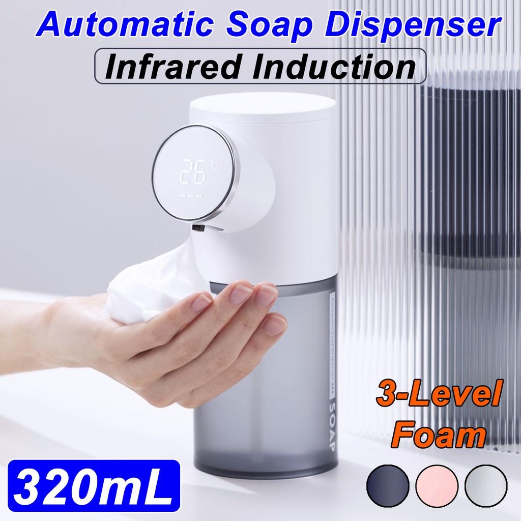 3W 320ML Rechargeable Infrared Induction Automatic Soap Dispenser Waterproof Digital Display Soap Dispenser