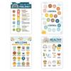 Boho Feelings Chart Posters Set of 4 Educational Emotion Learning for Classroom Kids Room Decor