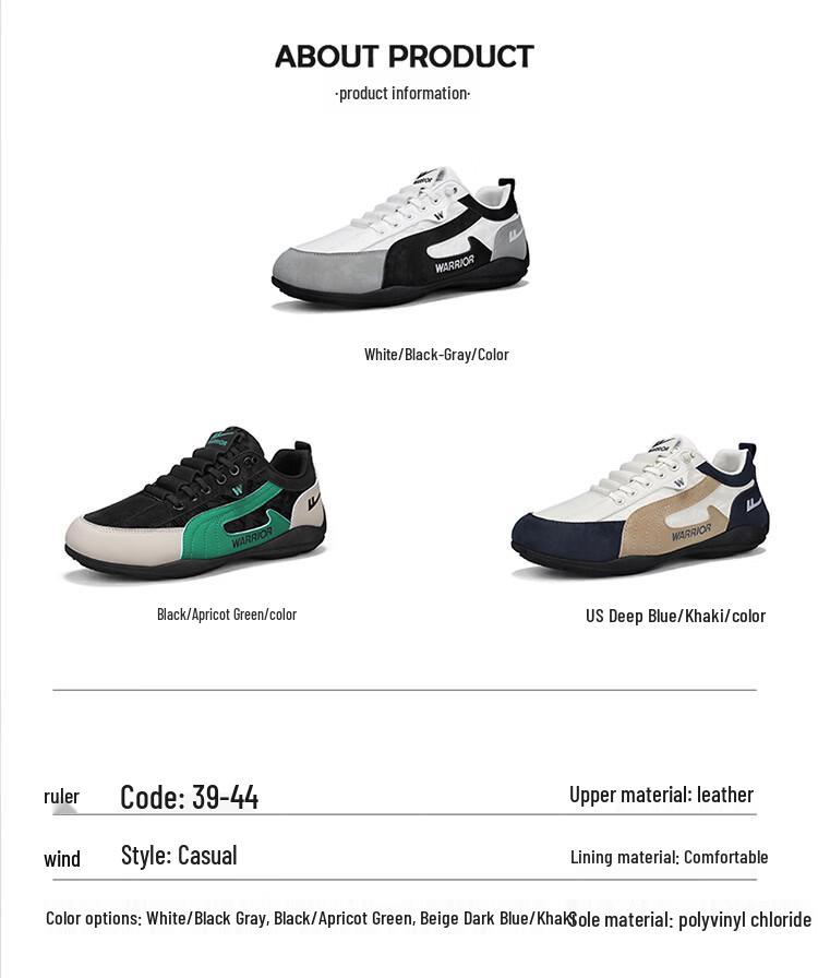 Warrior Men's 2026 Summer Slip-On Casual Shoes